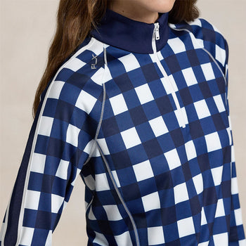Ralph Lauren RLX Power Stretch Half Zip Exploded Plaid