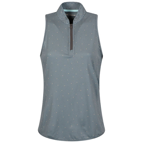 Womens North Star Shirley Sleeveless Zip Polo Graphite - AW24