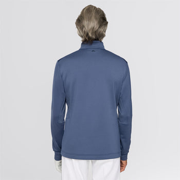 J.Lindeberg Vinnie Quarter Zip Mid Layer Vintage Indigo