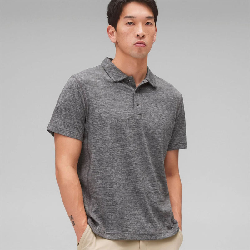 Solotex Mesh Tiebreak Polo Carbon