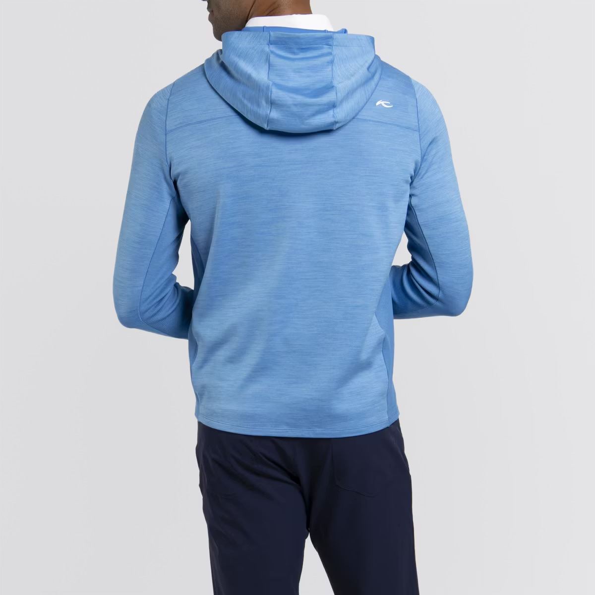 Liam Hooded Half Zip Atlanta Blue