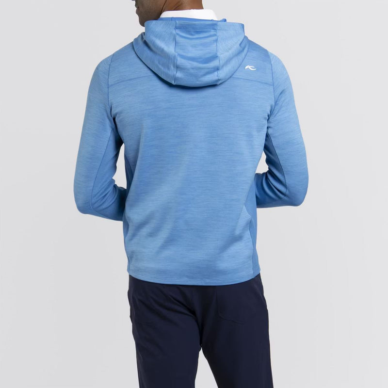 Liam Hooded Half Zip Atlanta Blue