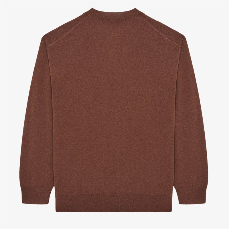 x Jesper Parnevik V-Neck Merino Wool Sweater Chocolate