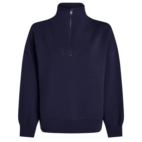 Womens Hawley Half Zip Sweat Blue Nights - AW24