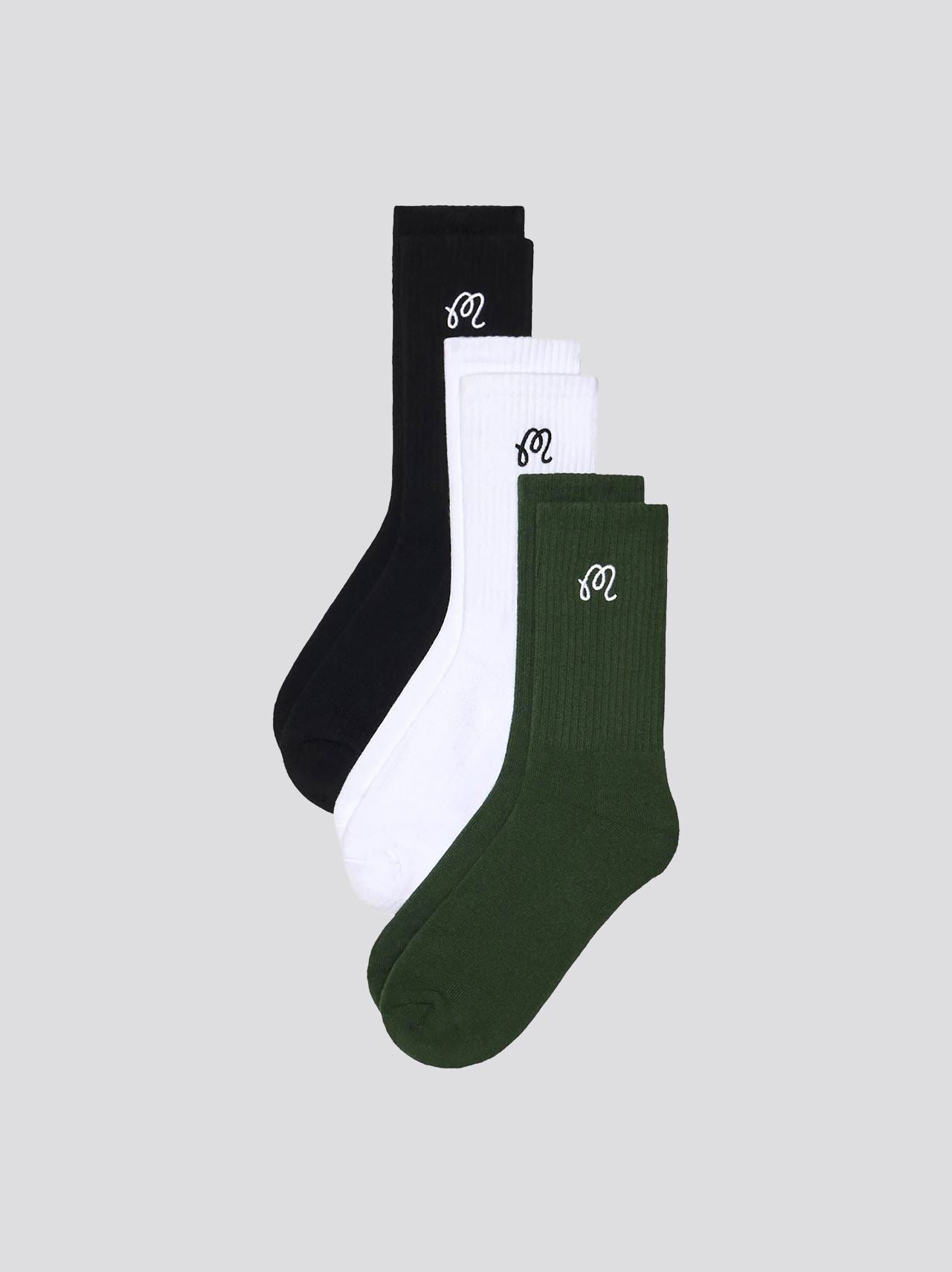 M Crew Sock 3-Pack Multi