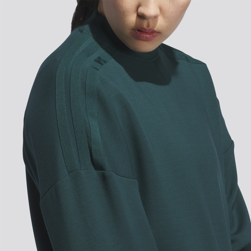 Womens Beyond The Course Spacer Mock Layer Sweater Aurora Ivy