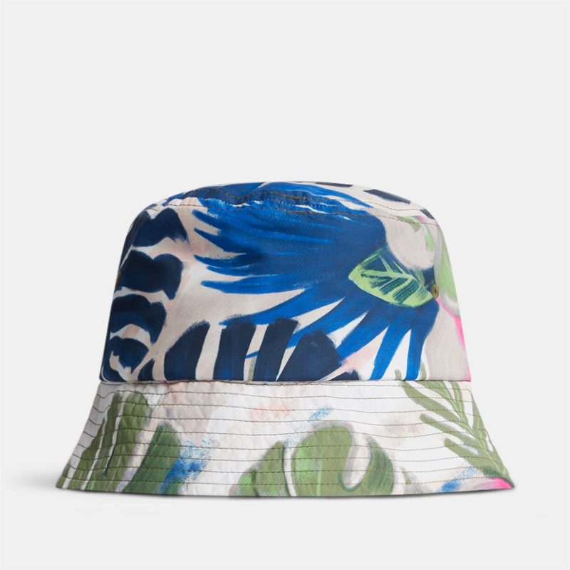 Olaf Micro Print Bucket Hat Calypso Oil Green