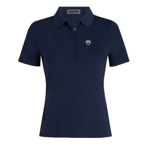 Womens Ribbed Tech Nylon Polo Twilight - SS25