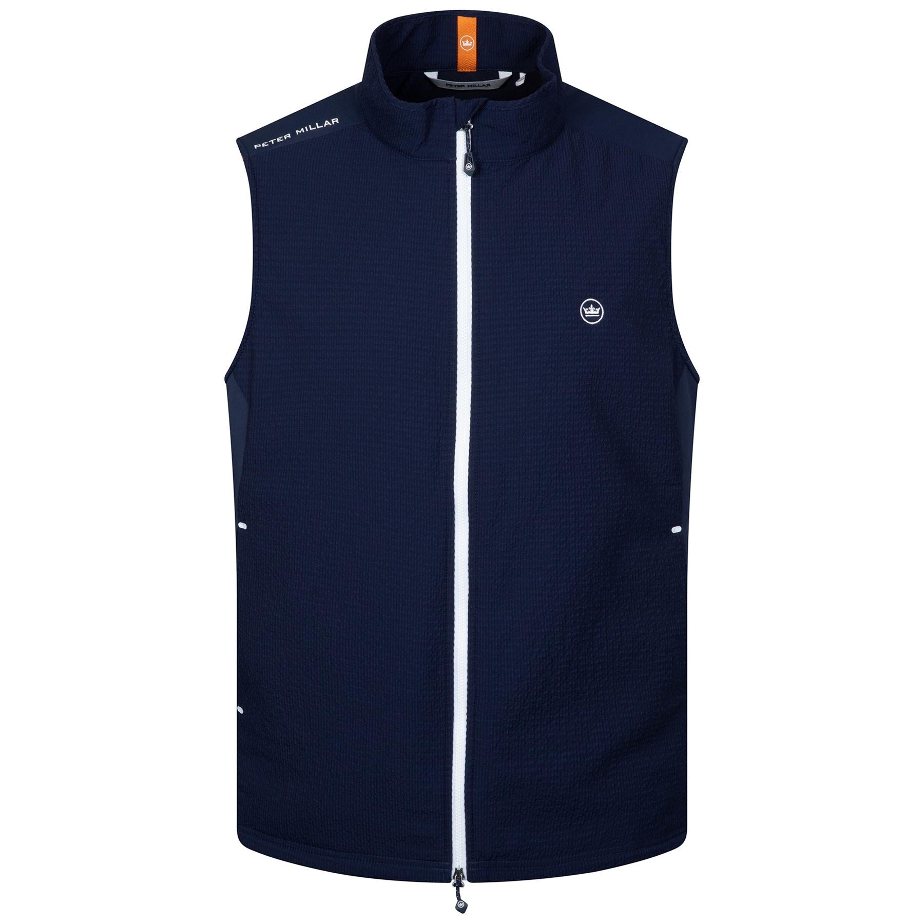 Peter Millar Performance Seersucker Hyb Vest Navy | Vests Peter Millar Performance Seersucker Hyb Vest Navy | Vests