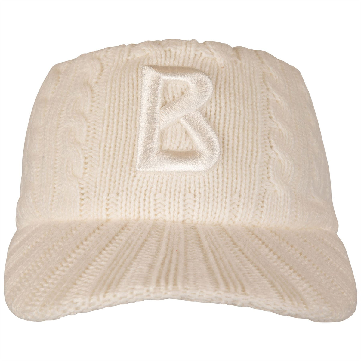Womens Tessa-1 Knitted Visor Off White