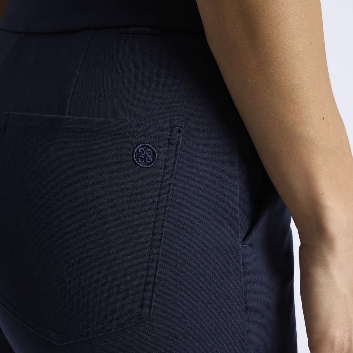 Womens Ponte Slim Fit Trousers Twilight