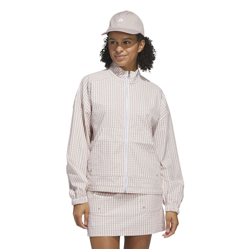 Womens Ultimate365 Gingham Jacket Wonder Taupe