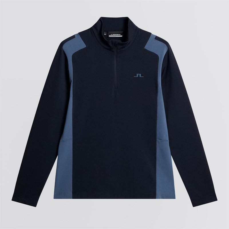Lukas Quarter Zip Mid Layer Vintage Indigo