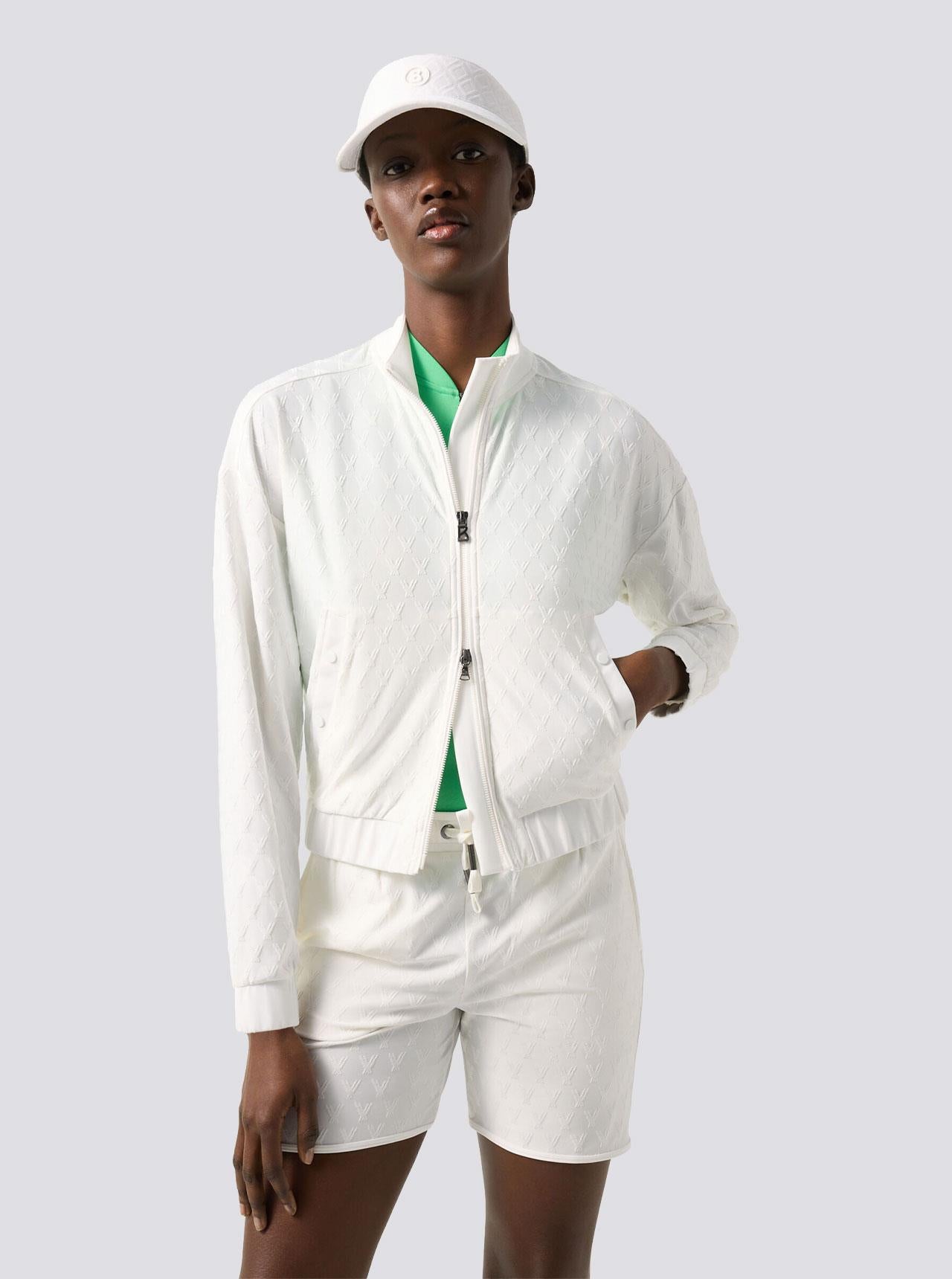 Womens Aylin Full Zip Jacket Off White