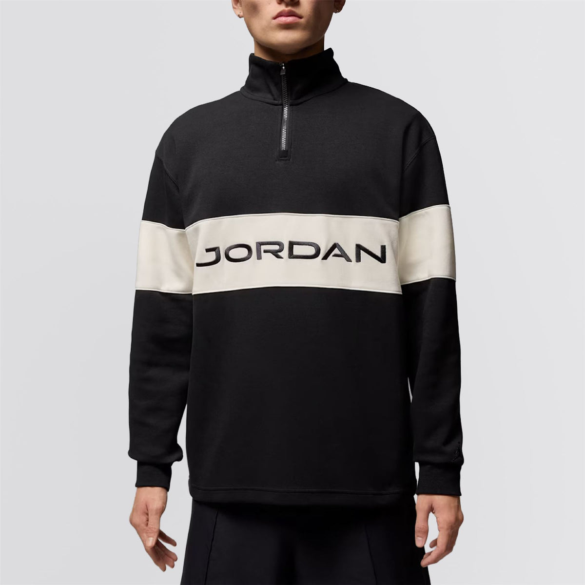 Jordan Dri-FIT Half Zip Mid Layer Black/Sail/Dark Shadow