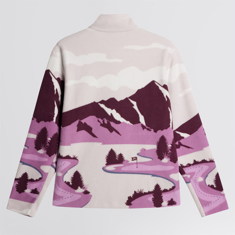 Sammie Pile Lightweight Jacket Landscape Fleece Purple
