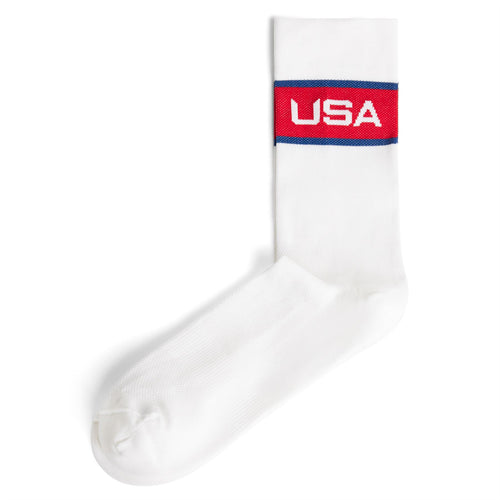 Leigh Quick Dry Yarn Socks White - SU24