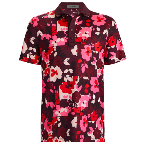 Patchwork Floral Tech Jersey Polo Port - AW24