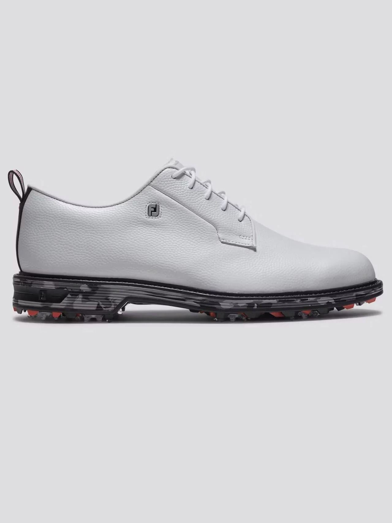 Premiere Series Field Golf Shoes Cleated Laced Golf Shoes White/Black/Red