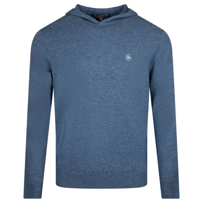 Conway Wool Cashmere Popover Hoodie Denim Blue - AW23