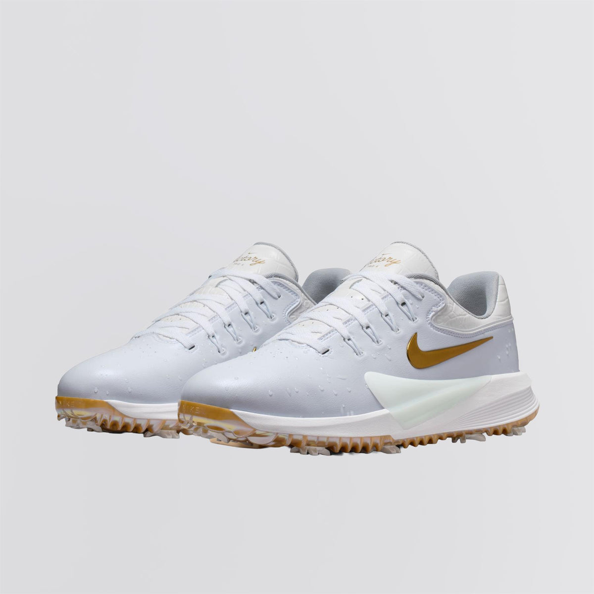 Victory Pro 4 NRG P26 Spiked Golf Shoes White/Metallic Gold