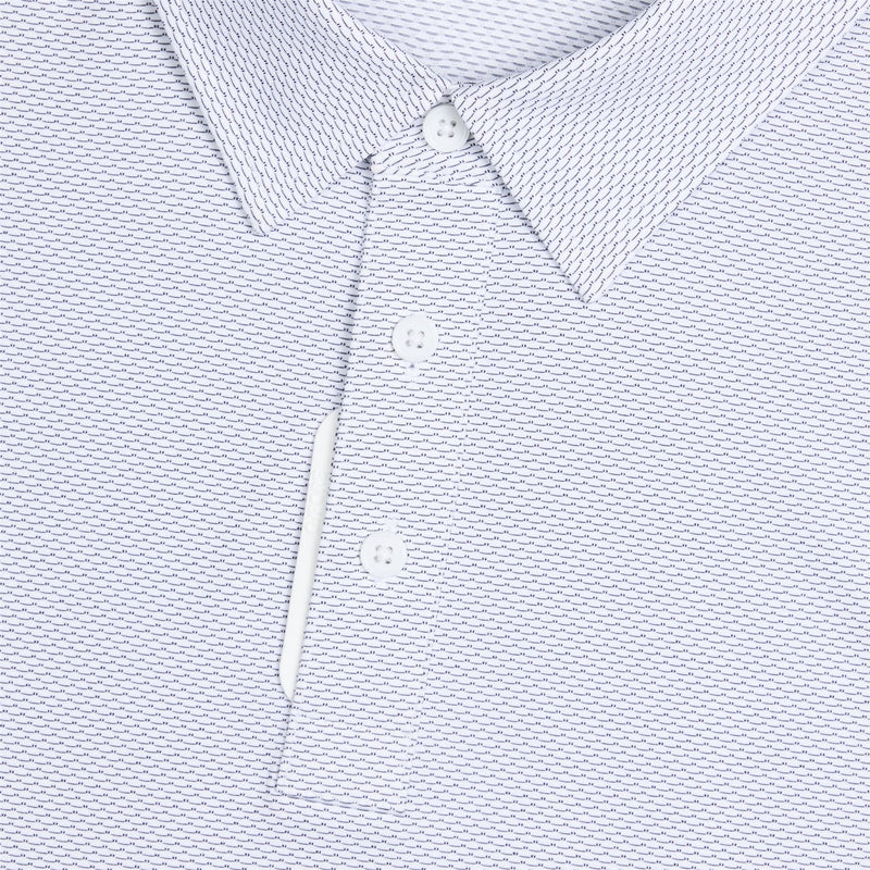Fine Stretch Jacquard Polo Onyx