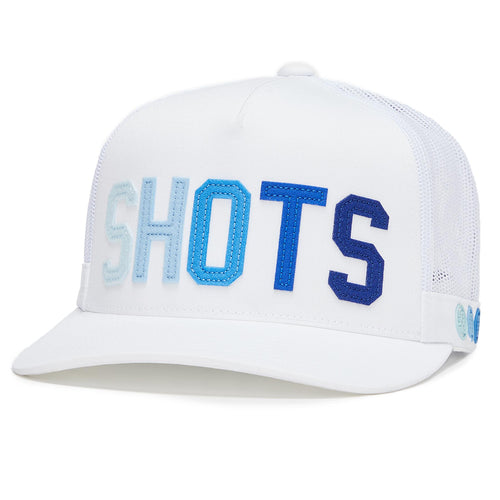 Shots Interlock Knit Trucker Hat Snow/Surf - SS24