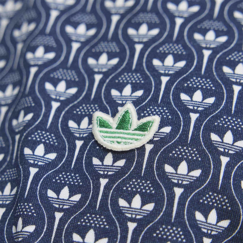 Originals All Over Trefoil Polo Night Indigo/Chalk White