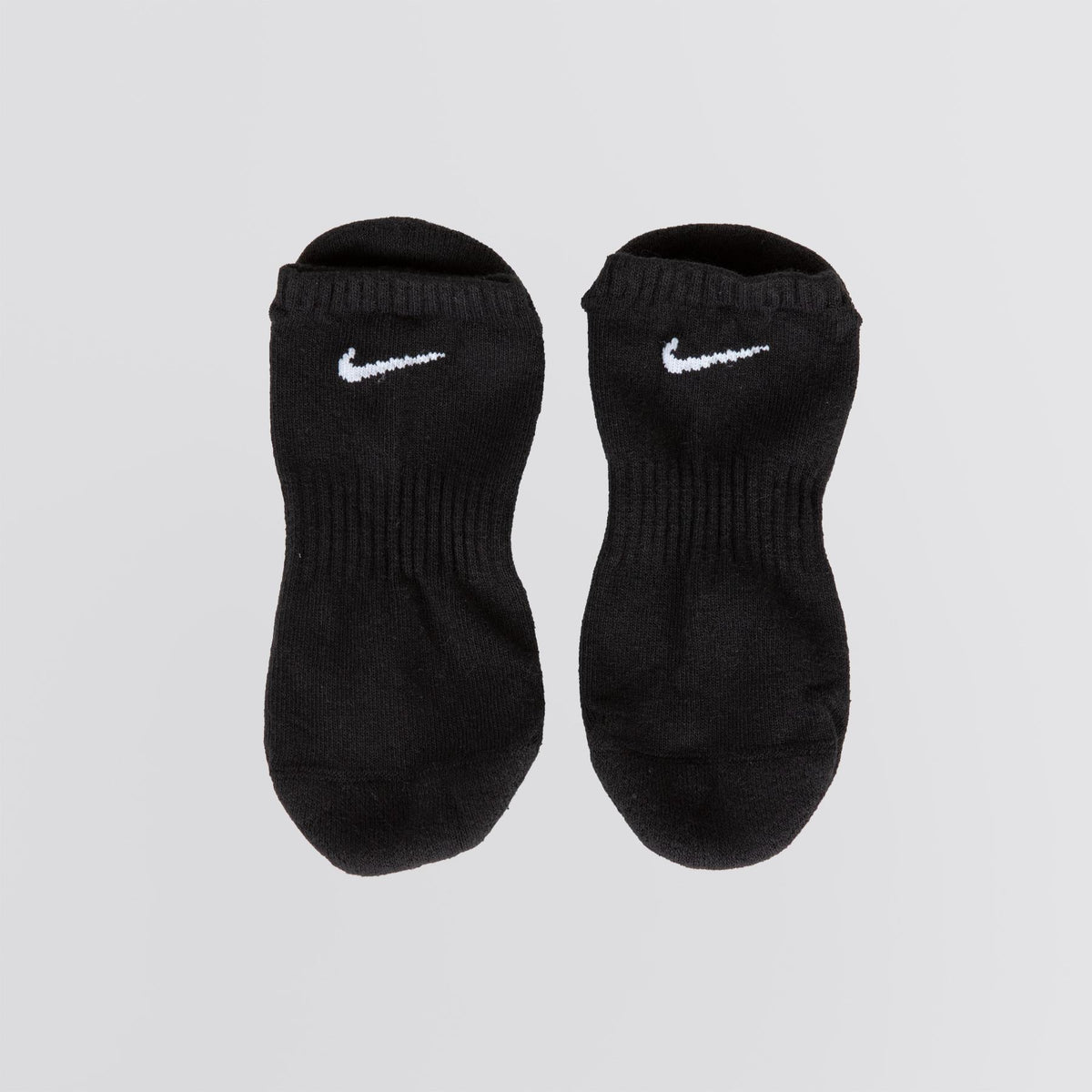 Everyday Cushioned Training No Show Socks 3 Pack Black