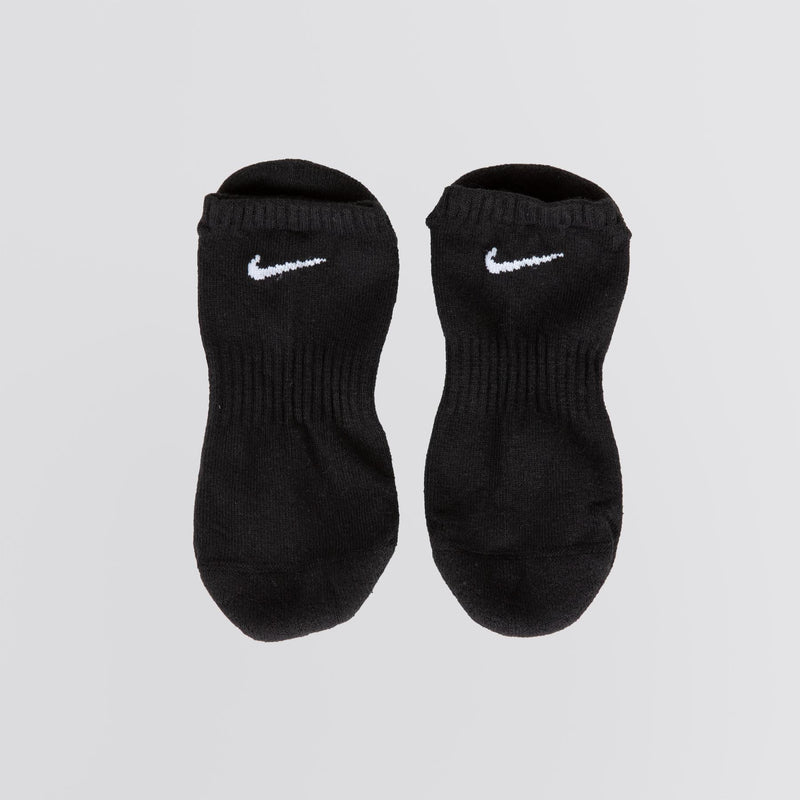 Everyday Cushioned Training No Show Socks 3 Pack Black
