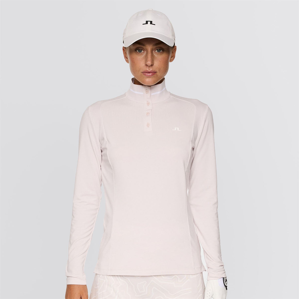 Womens Hertta LS Polo Gray Lilac