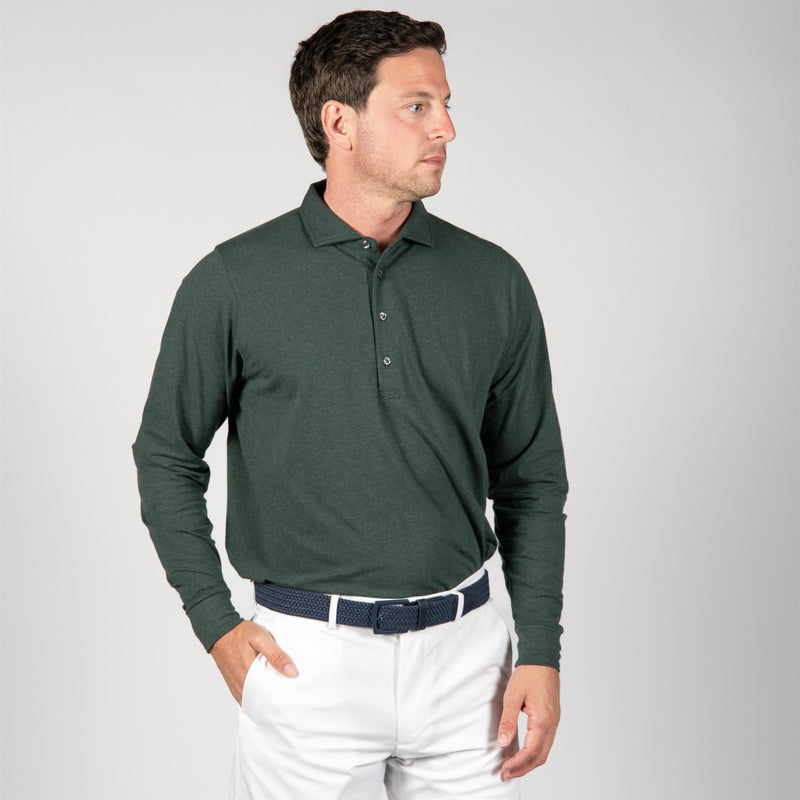 Quinlivan LS Polo Rolling Rock Heather