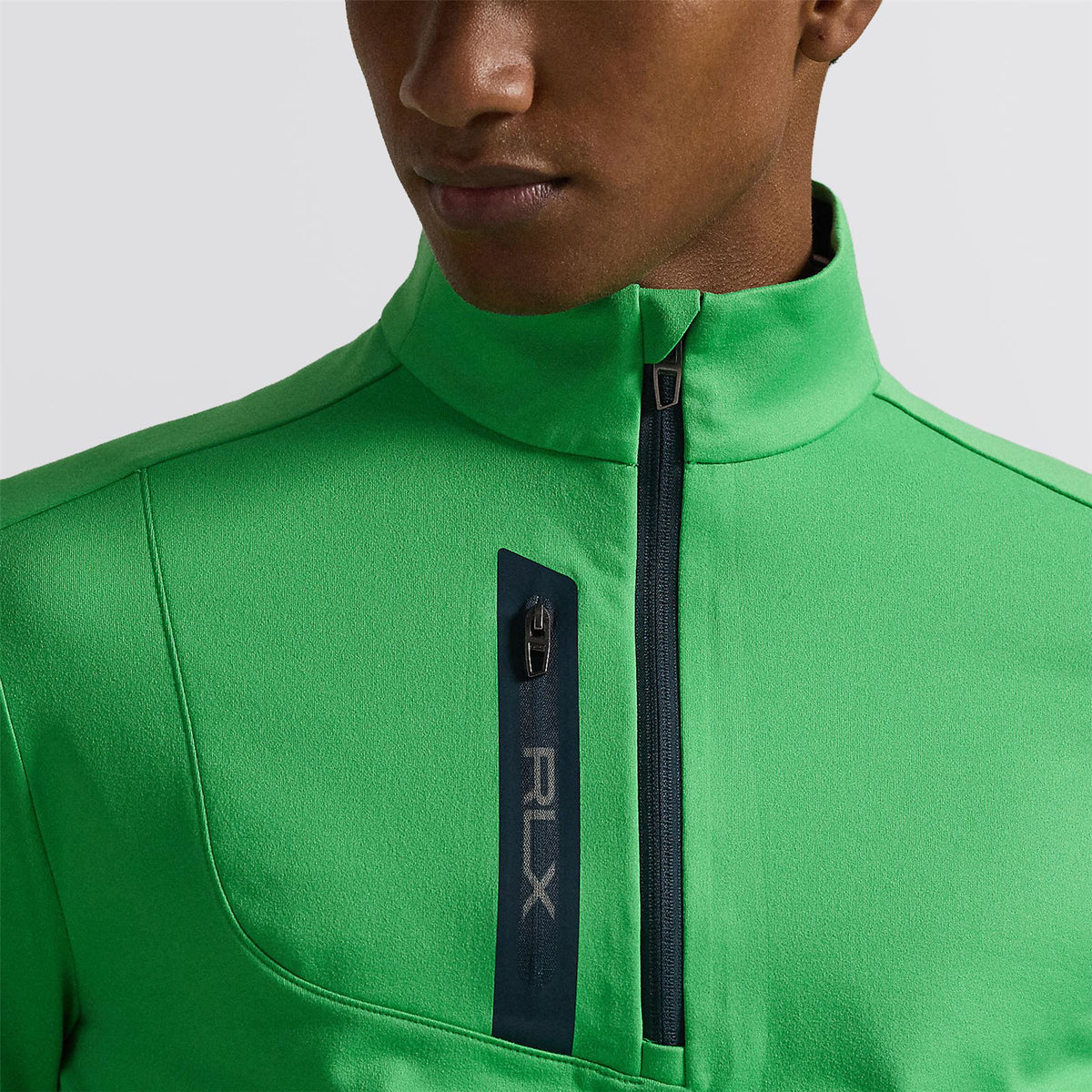 RLX Half Zip Stretch Jersey Pullover Classic Kelly