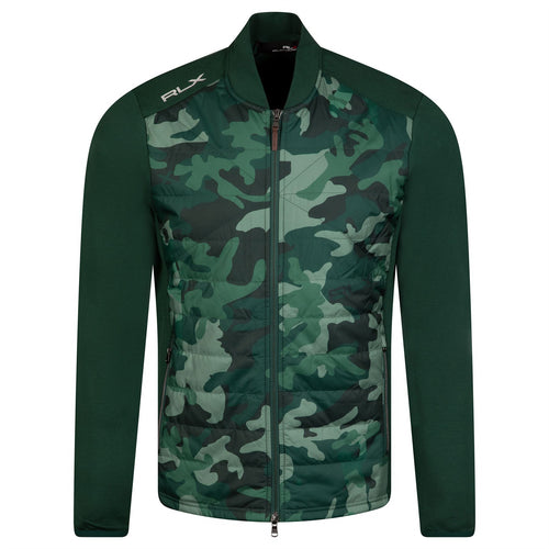 Performance Wool Quilted FZ Bomber Moss Agate Camo Driver - AW23