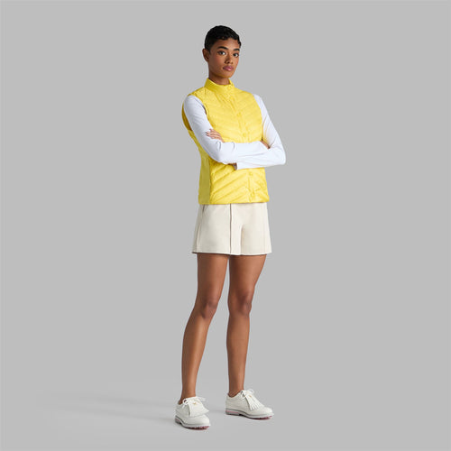 Womens Down Quilted Taffeta Tech Vest Cyber