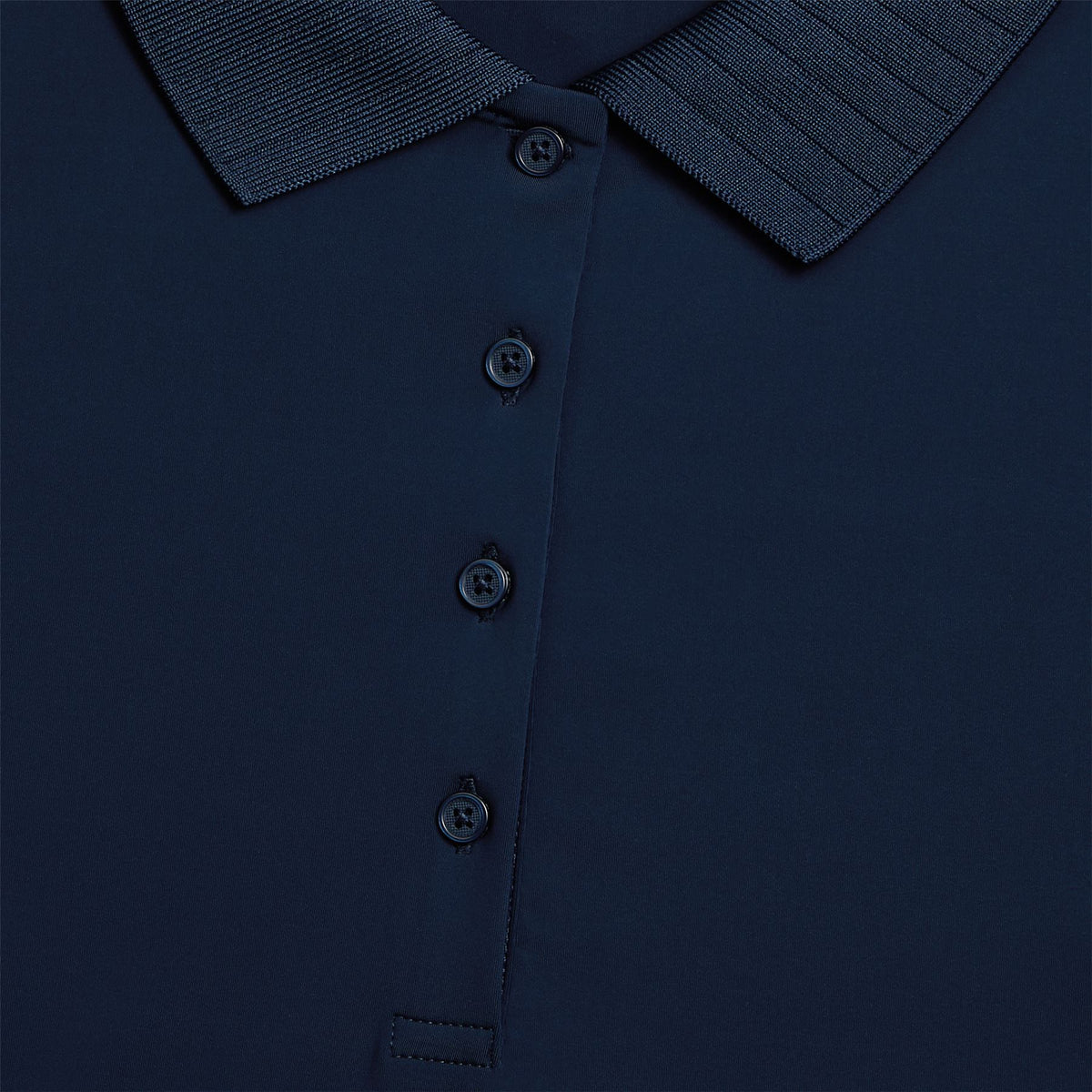Pleated Collar Silky Tech Nylon SL Polo Twilight