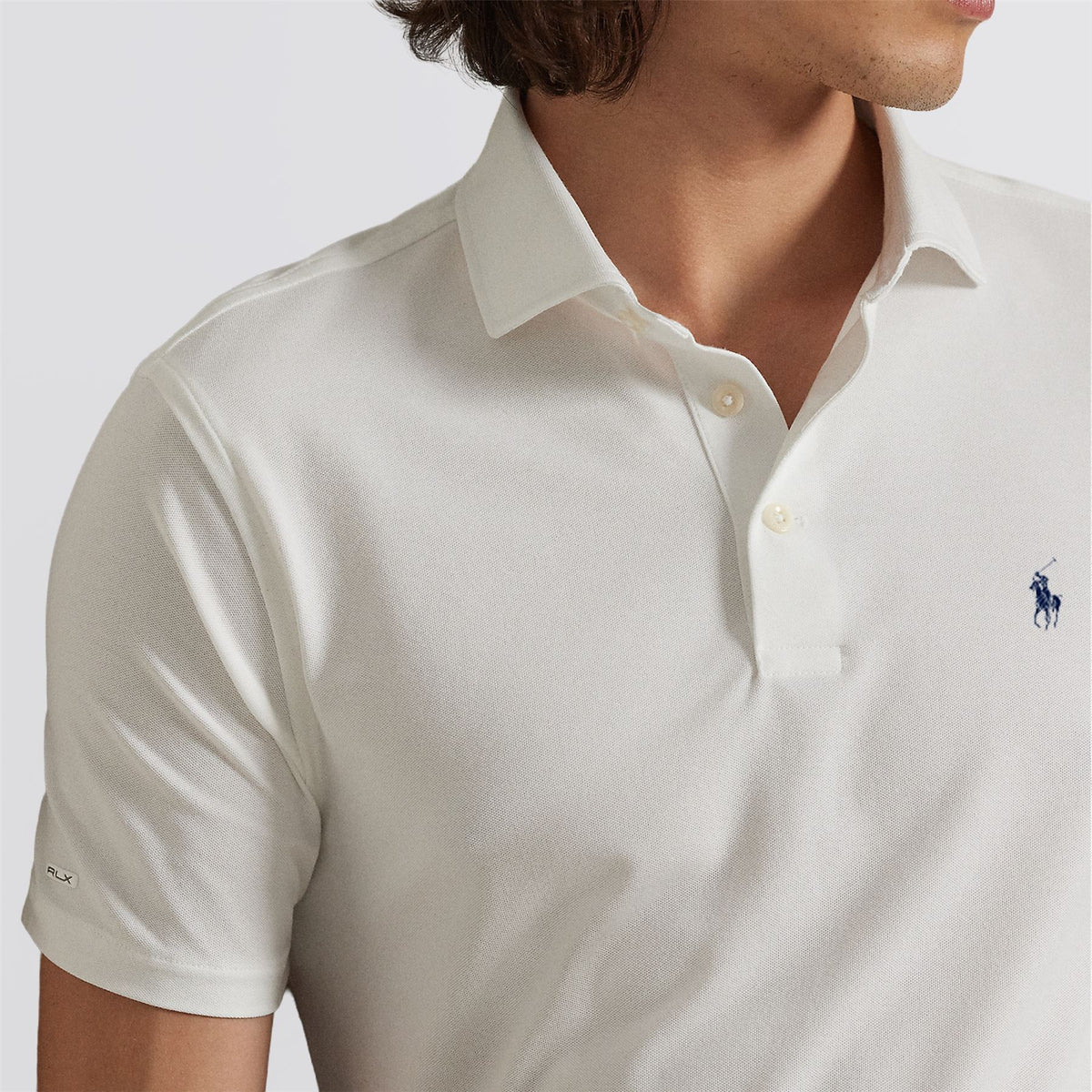 RLX Performance Pique Polo Ceramic White