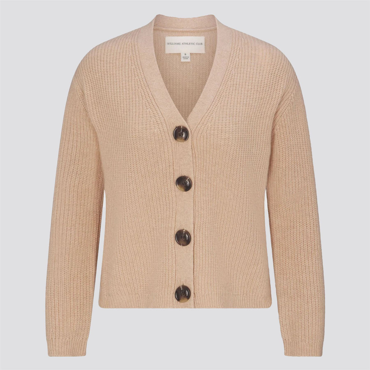 Womens Emily Cashmere Cardigan Sand Heather