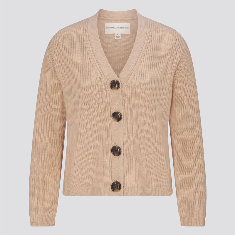 Womens Emily Cashmere Cardigan Sand Heather