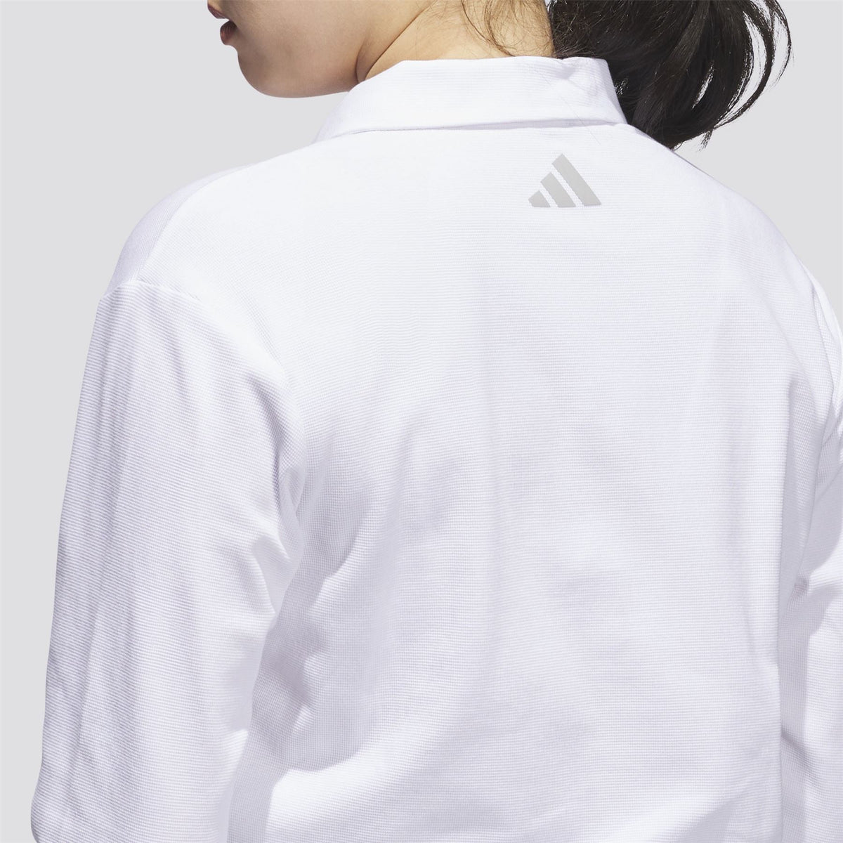Womens Beyond The Course LS Loose Fit Polo White