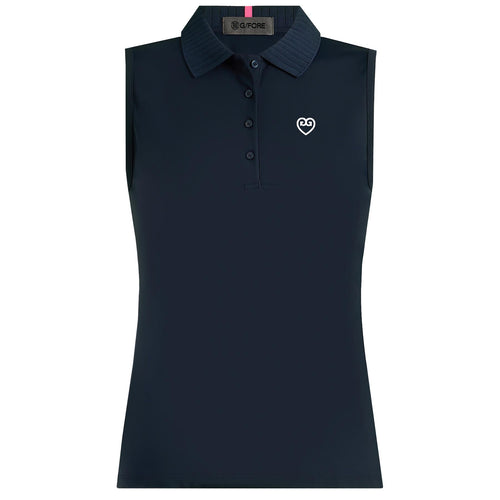 Womens Pleated Silky Tech Nylon SL Polo Twilight - SS25