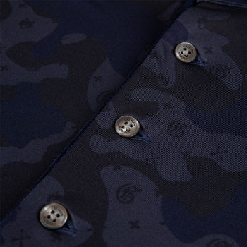 Greyson G.O.A.T Camo Polo Maltese Blue | TRENDYGOLF USA