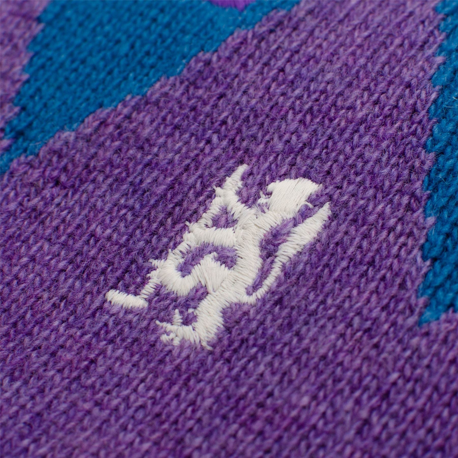 Triple purple intarsia popular