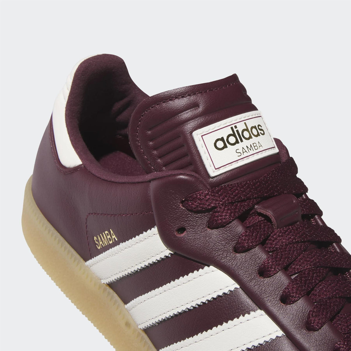 Samba Spikeless Golf Shoes Maroon/Off White/Gum 3
