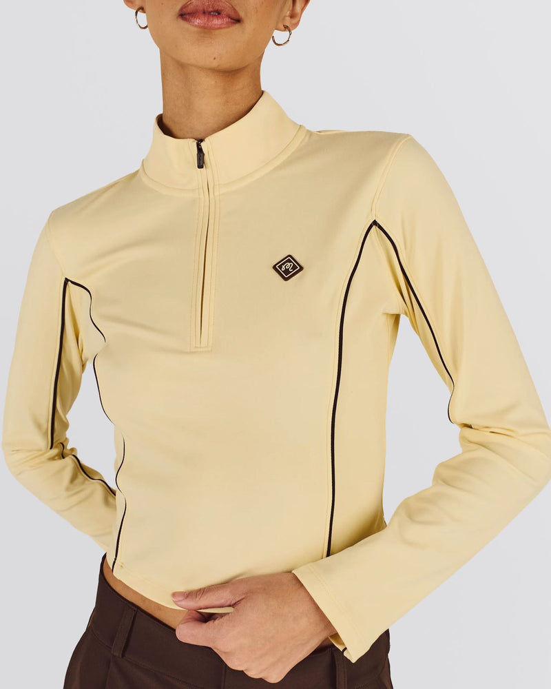 Camila Stretch Mid Layer Light Yellow