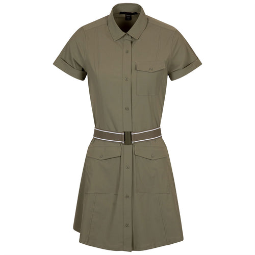 Womens Phoenix Belted Shirt Dress Camp - SS25