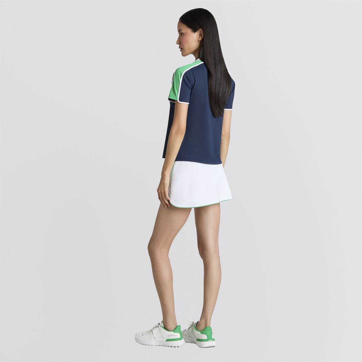3D Tulip Hem Tech Pique Skort Snow