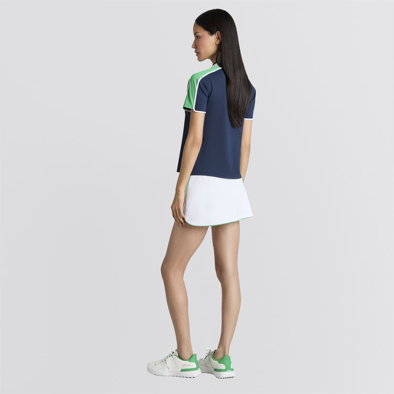 3D Tulip Hem Tech Pique Skort
