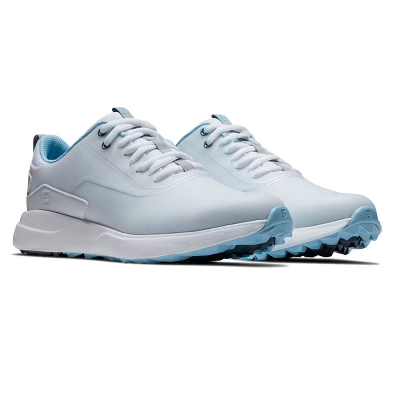 Womens Performa Spikeless Golf Shoe White/Light Blue