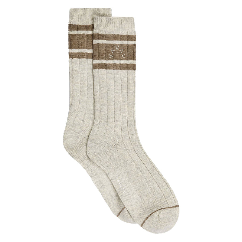 Womens Malissa Plush Wide Ribbed Sock Ivory Marl
